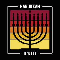 Hanukkah T Shirt Design vector