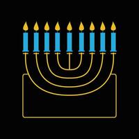 Hanukkah Day T Shirt Design. vector