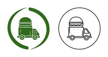 Fast Food Truck Vector Icon