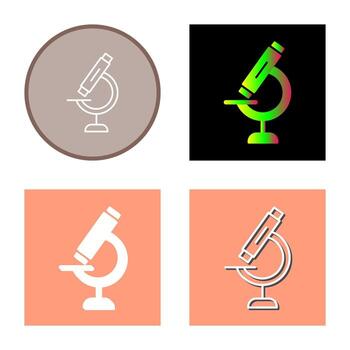 icono de vector de microscopio