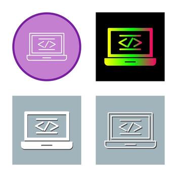 icono de vector de codificación