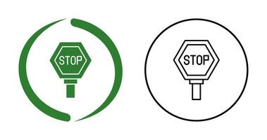 icono de vector de señal de stop