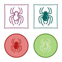 icono de vector de araña