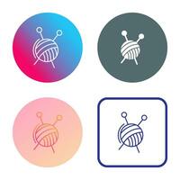 Knitting Vector Icon