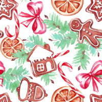 Natal desatado padronizar. aguarela clipart png