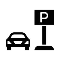 Parking Vector Glyph Icon For Personal And Commercial Use.