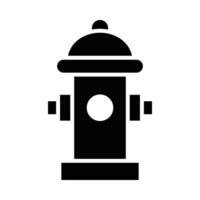 Fire Hydrant Vector Glyph Icon For Personal And Commercial Use.