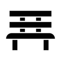 Bench Vector Glyph Icon For Personal And Commercial Use.