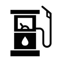 Gas Station Vector Glyph Icon For Personal And Commercial Use.