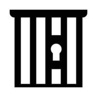 Prison Vector Glyph Icon For Personal And Commercial Use.