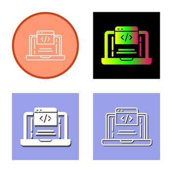 icono de vector de codificación