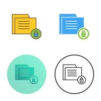 icono de vector de seguridad de datos