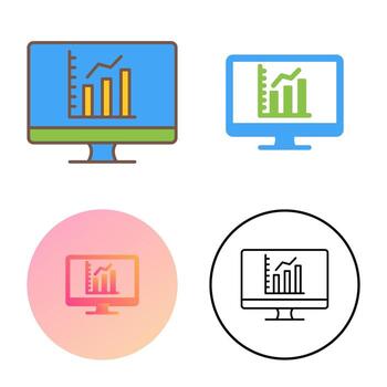 icono de vector de gráfico