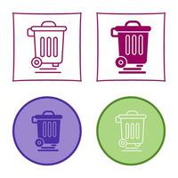 Dustbin Vector Icon