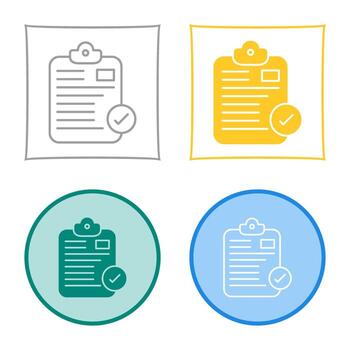 Secure Notepad Vector Icon