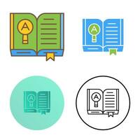 Open Book Vector Icon