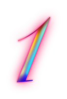 Pink light Number png