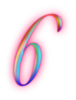 Pink light Number png