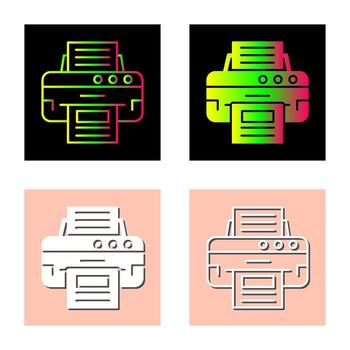 icono de vector de impresora