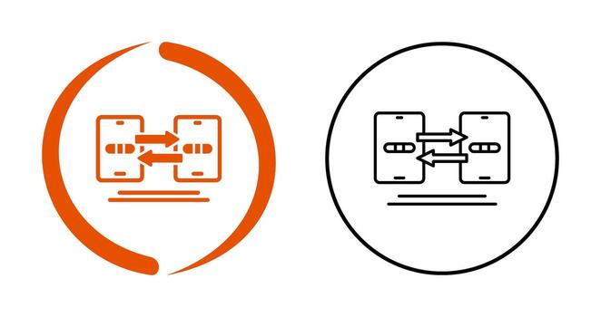 Data Synchronization Vector Icon