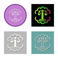 Justice Scale Vector Icon