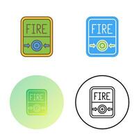 Fire Button Vector Icon