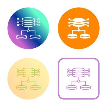 icono de vector de datos estructurados