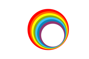 ciel objet - arc en ciel avec une transparent Contexte png