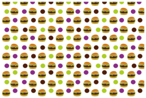 Hamburger Pattern Background png