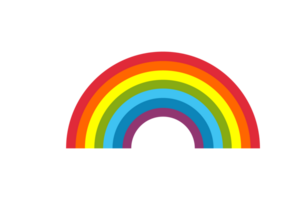 Sky Object - Rainbow with a transparent background png