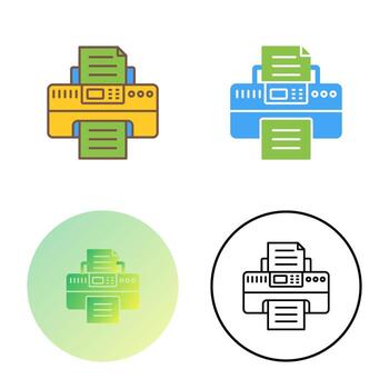 icono de vector de impresora