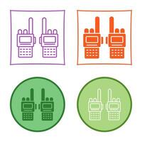 icono de vector de walkie-talkie