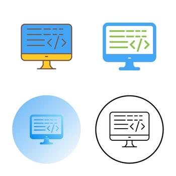 Coding Vector Icon