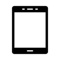 Tablet Glyph Icon Design vector