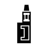 vape glifo icono diseño vector