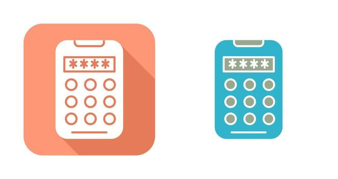 icono de vector de código pin