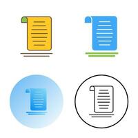 Document Vector Icon