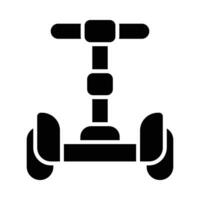 Segway Glyph Icon Design vector