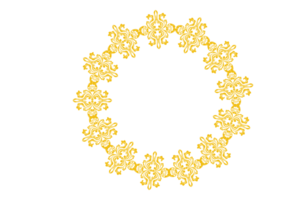 cercle monogramme Cadre frontière avec transparent Contexte png