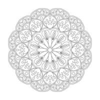 Adult Peaceful Patterns coloring book mandala page for kdp book interior vector