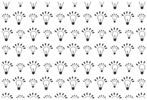 Thinking - Idea Lamp Pattern Background png