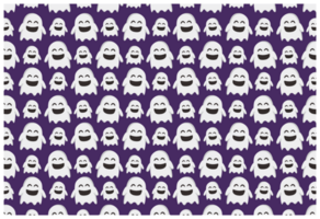 Halloween - Cute Ghost Pattern Background png