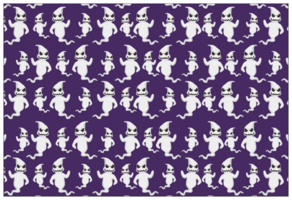 Halloween - Cute Ghost Pattern Background png
