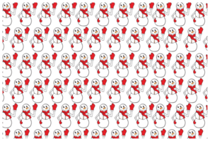 Christmas Snowman Pattern Background png