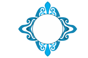 Strudel Ornament Rand mit transparent Hintergrund png