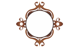 Swirl Ornament Border With Transparent Background png
