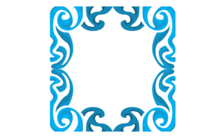 Swirl Ornament Border With Transparent Background png