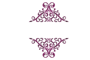 Strudel Ornament Rand mit transparent Hintergrund png