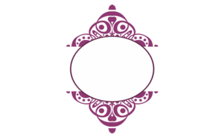 Swirl Ornament Border With Transparent Background png