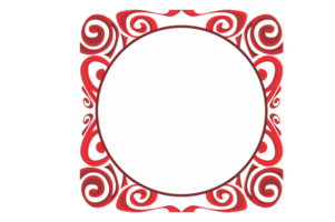 Strudel Ornament Rand mit transparent Hintergrund png